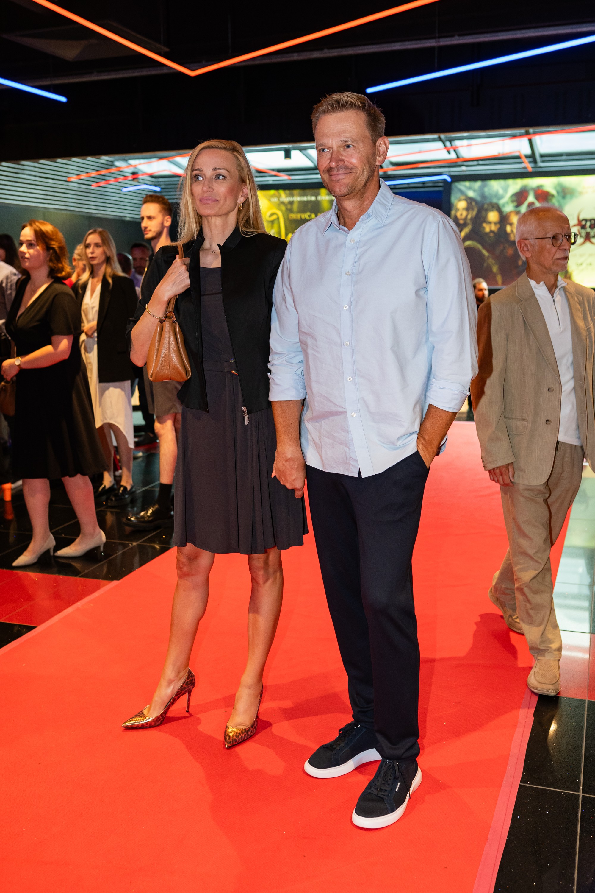 Premiéra filmu Duchoň - Martin Nikodým s priateľkou Martinou.