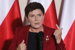 Beata Szydło i lekarze rezydenci 