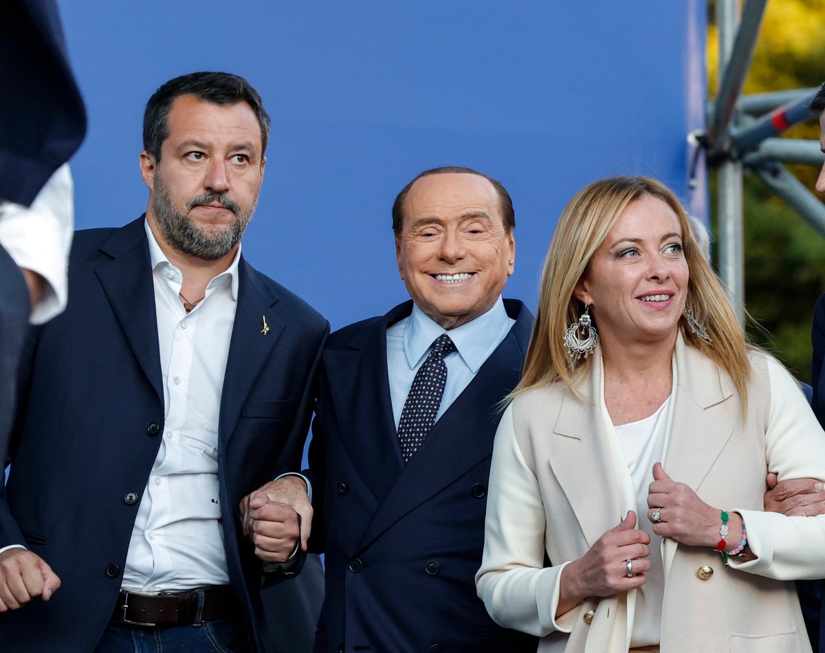 Matteo Salvini, Silvio Berlusconi i Giorgia Meloni