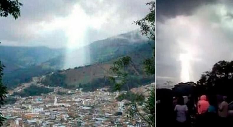 The image of Jesus Christ on the Colombian city has elicited happy feelings