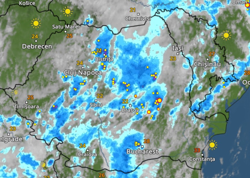 Oluja iznad Rumunije