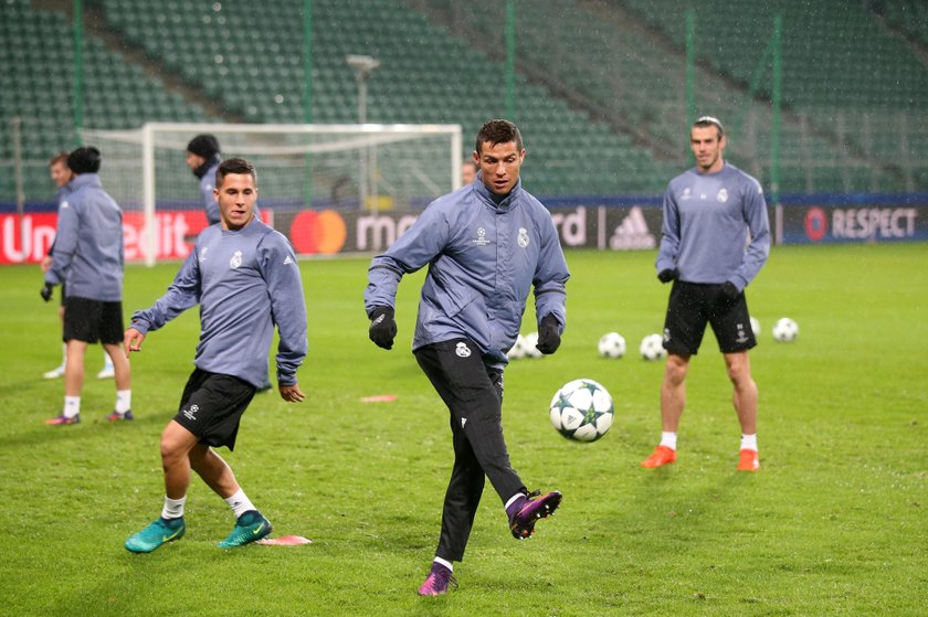 Real Madryt trenuje na stadionie Legii