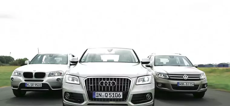 Audi Q5 kontra BMW X3 i VW Tiguan: który SUV okaże się najlepszy