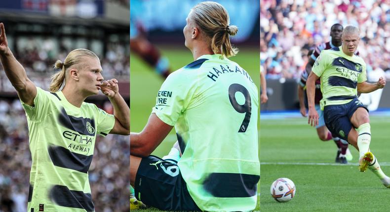 'Erling Haaland is scary' - Reactions as Manchester City beat West Ham 2-0 in opener