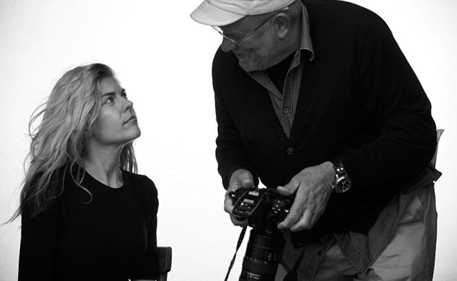 Anastazja Ignatowa i niemiecki fotograf Peter Lindbergh