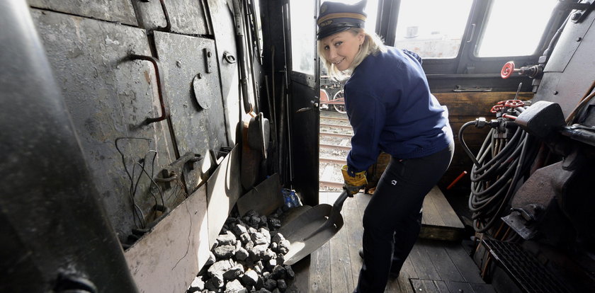 Pani Katarzyna za sterami parowozów: Gdy para bucha, czuję moc!