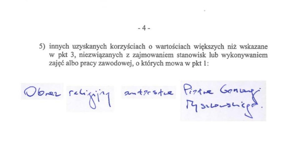 Historial de los beneficios de Szymon Hołownia