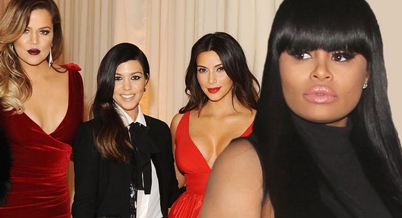 Kardashian sisters and Blac Chyna