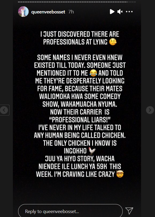 Vera Sidika's Response 