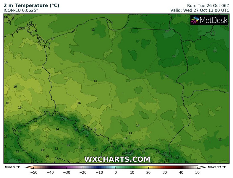 Środa będzie ciepła. Lokalnie możliwe nawet 16 st. C