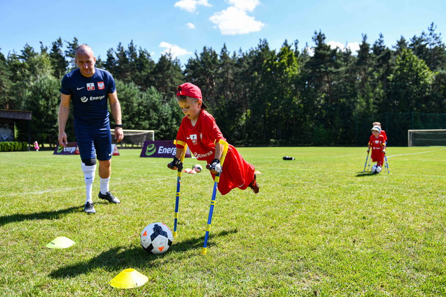 Przemysław Świercz na zgrupowaniu Junior Amp Futbol