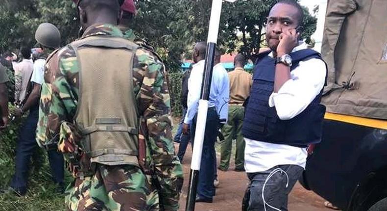 Politician Steve Mbogo causes a stir posing with guns at Dusit Hotel where Al Shabaab carried out an attack