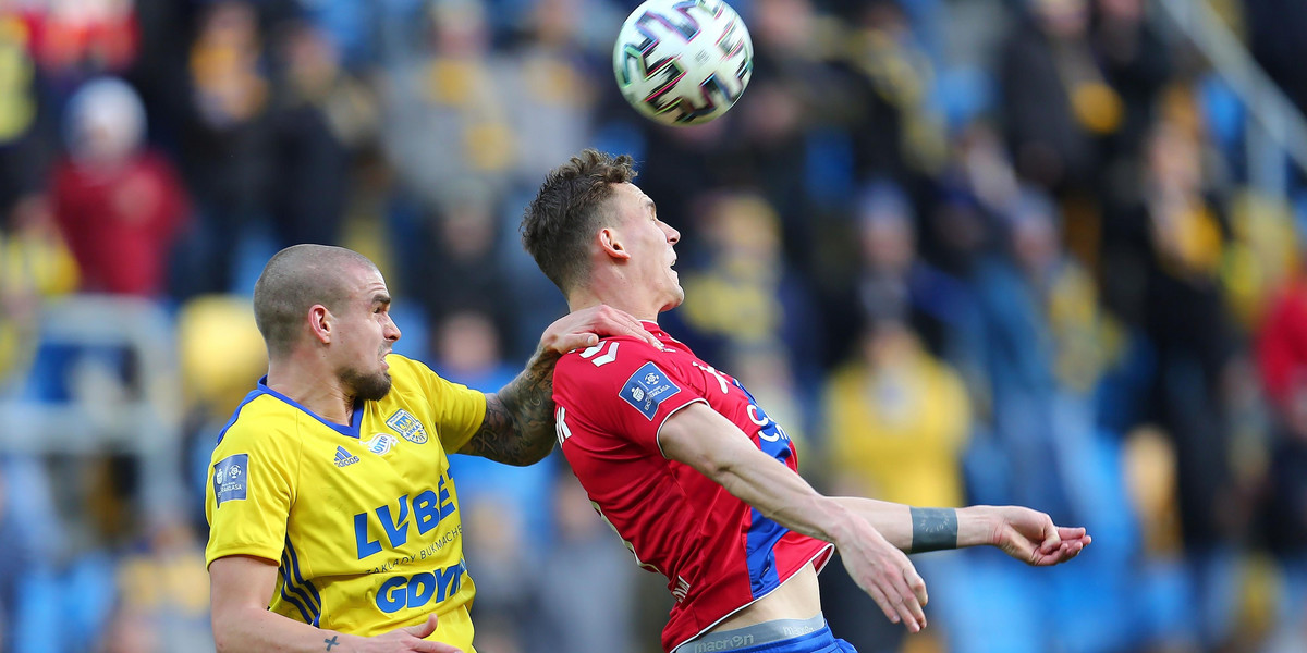 Ekstraklasa piłkarska: Arka Gdynia – Raków  3:2