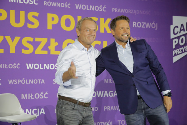 Donald Tusk i Rafał Trzaskowski