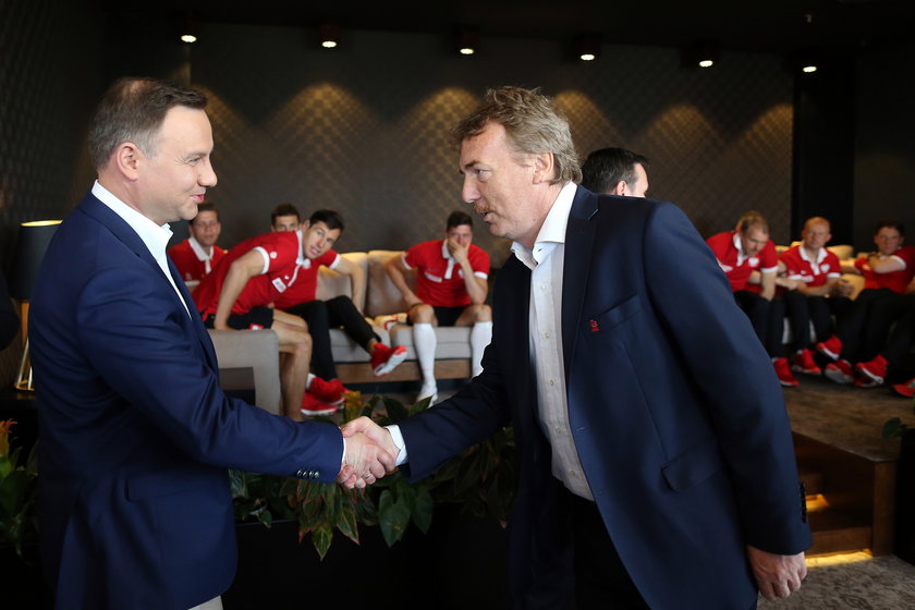 Prezydent Rzeczypospolitej Polskiej odwiedził piłkarzy przed Euro