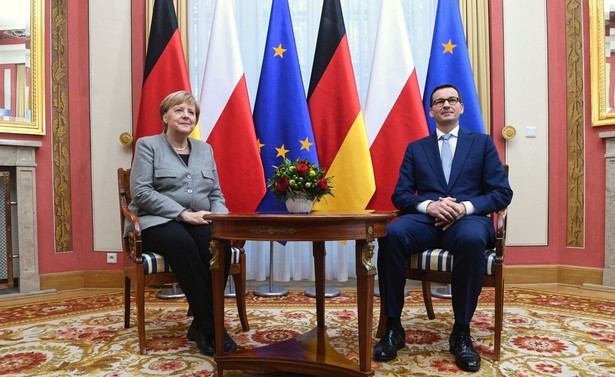 Angela Merkel i Mateusz Morawiecki