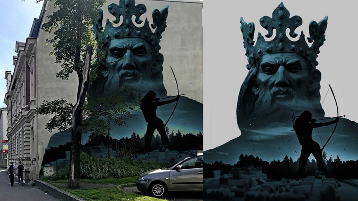Wybrano zwycięski mural z królem Kazimierzem Wielkim, który ozdobi ścianę budynku przy ul. Jagiellońskiej 36 w Bydgoszczy. Malowidło ma być gotowe do 7 października.