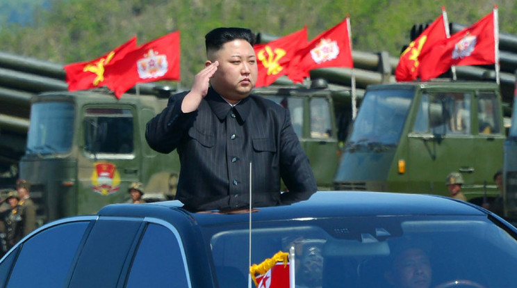 Kim Dzsong Un újabb rakétatesztre készül /Fotó: AFP