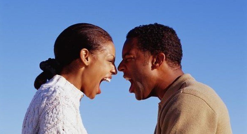 Angry black couple