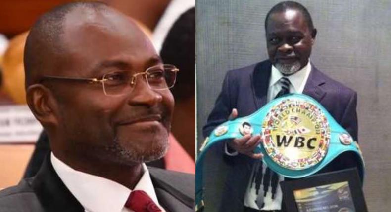 Kennedy Agyapong and Azumah Nelson 