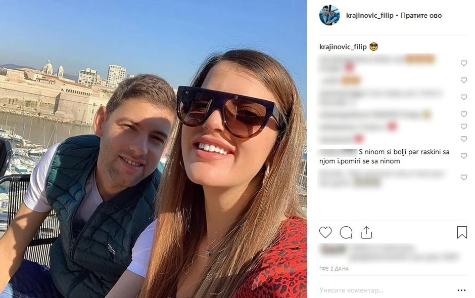 Filip Krajinović i Anđela Novčić