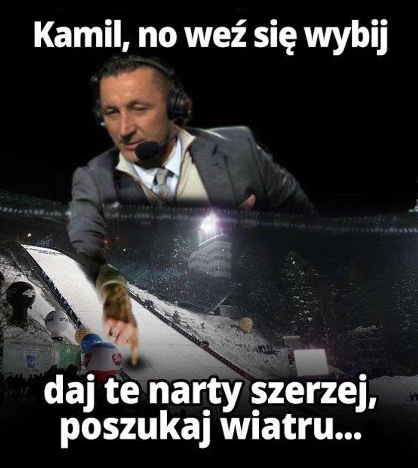 Hajto komentuje skoki narciarskie. Internet drwi