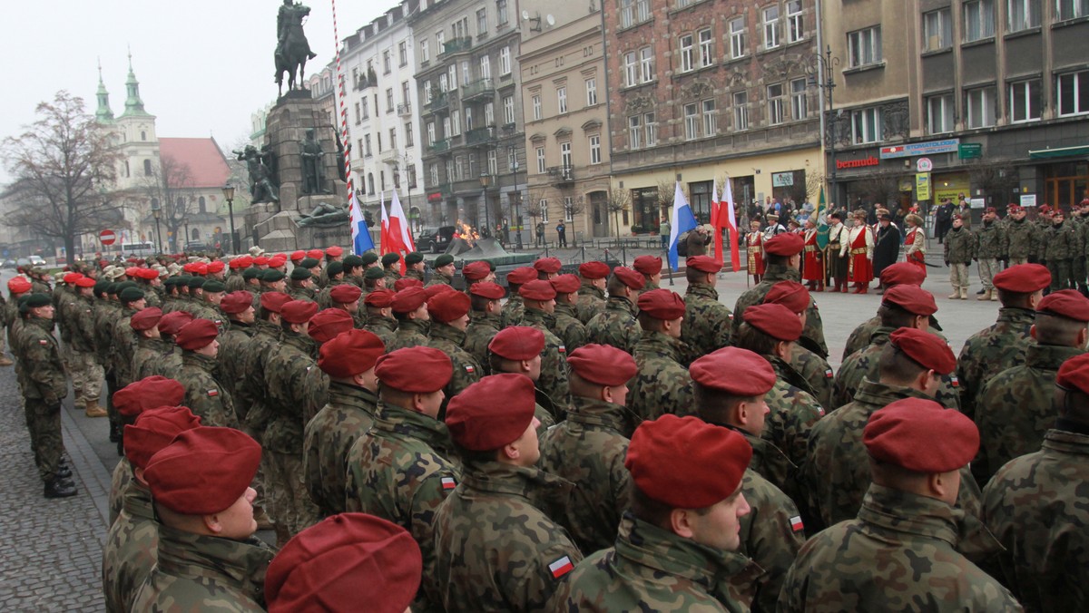 KRAKÓW POWITANIE ŻOŁNIERZY PKW AFGANISTAN