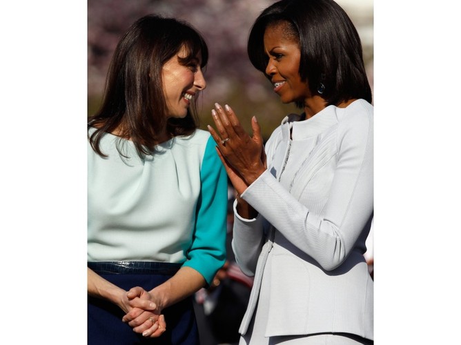 Michelle Obama i Samantha Cameron