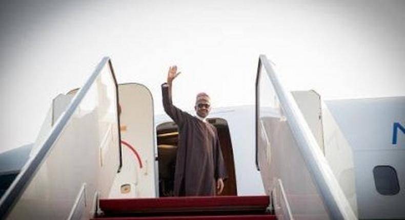 President Muhammadu Buhari leaves Abuja for Niger Republic on Monday, September 7, 2020. (Presidency)