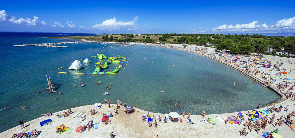 Plaża w Zatonie koło Zadaru