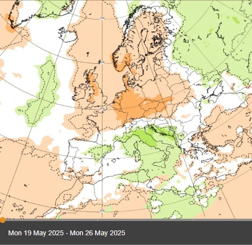 U trećoj dekadi maja temperatura raste, ali nestabilno uz povremenu kišu