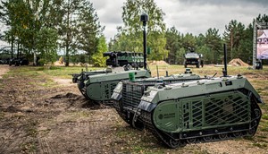 The THeMIS unmanned ground vehicle is being used to evacuate civilians in Ukraine, according to its Estonian manufacturer, Milrem Robotics.