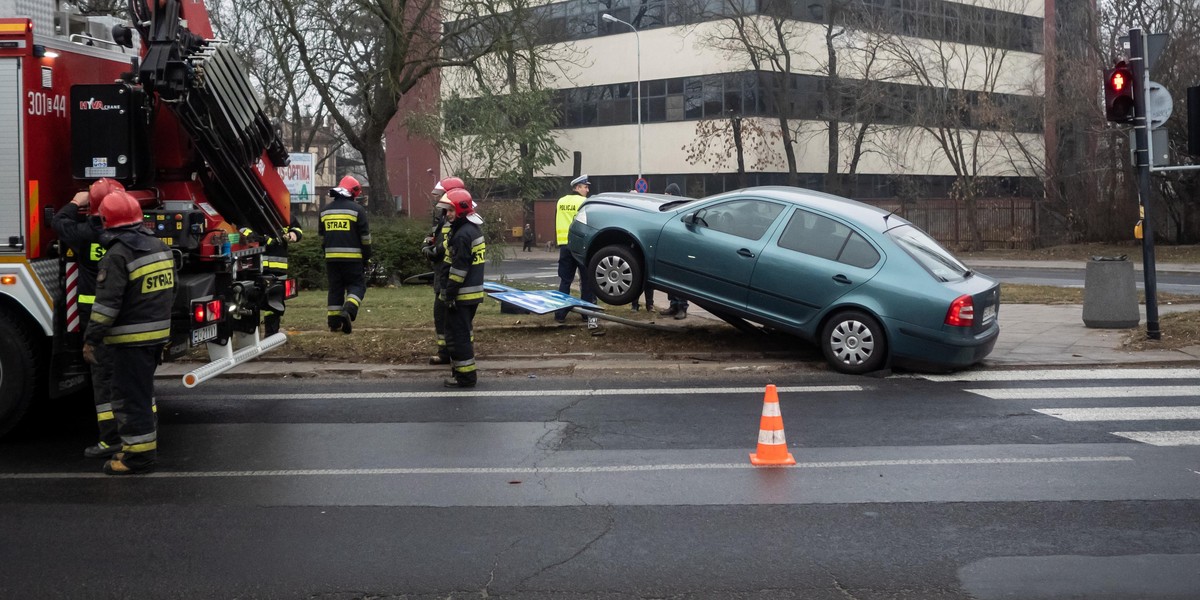 Wypadek na Łąkowej w Łodzi