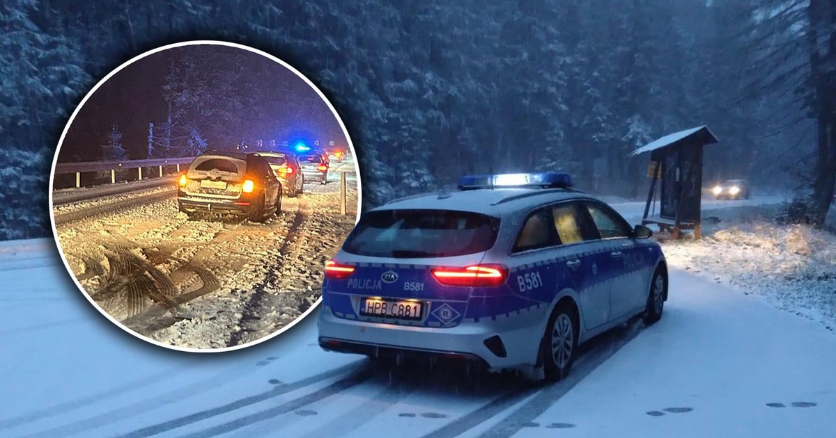Nagły atak zimy zaskoczył kierowców. Paraliż przy polskiej granicy