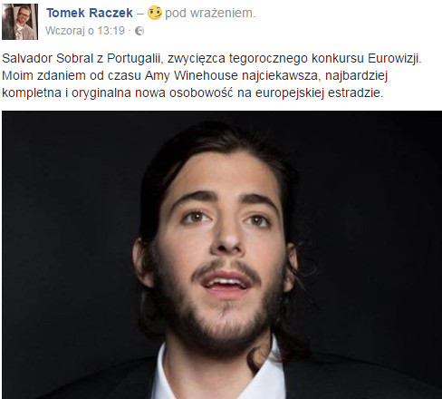 Tomasz Raczek na Facebooku