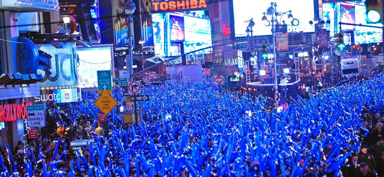 Ponad milion ludzi witał Nowy Rok na Times Square