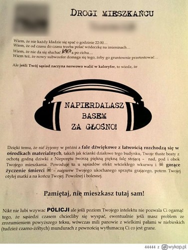 Ogłoszenie sąsiedzkie