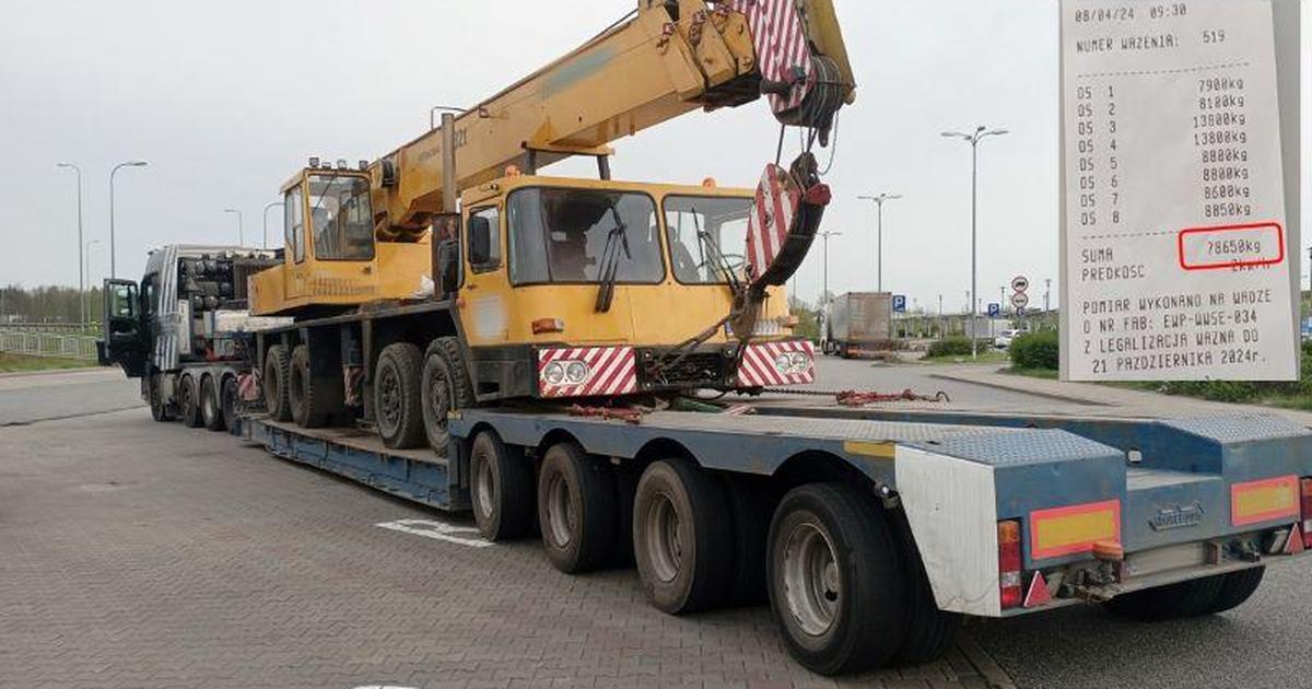  Inspektorzy ITD dawno nie widzieli czegoś takiego. Takim transportem nie dało się przemknąć niezauważonym