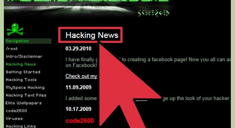 Wesite hacked