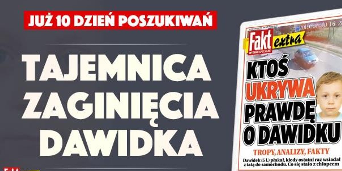 Specjalny dodatek do FAKTU na temat zaginięcia Dawida Żukowskiego