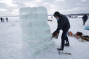 Konkurs na najładniejszą rzeźbę lodową na plaży miejskiej w Giżycku