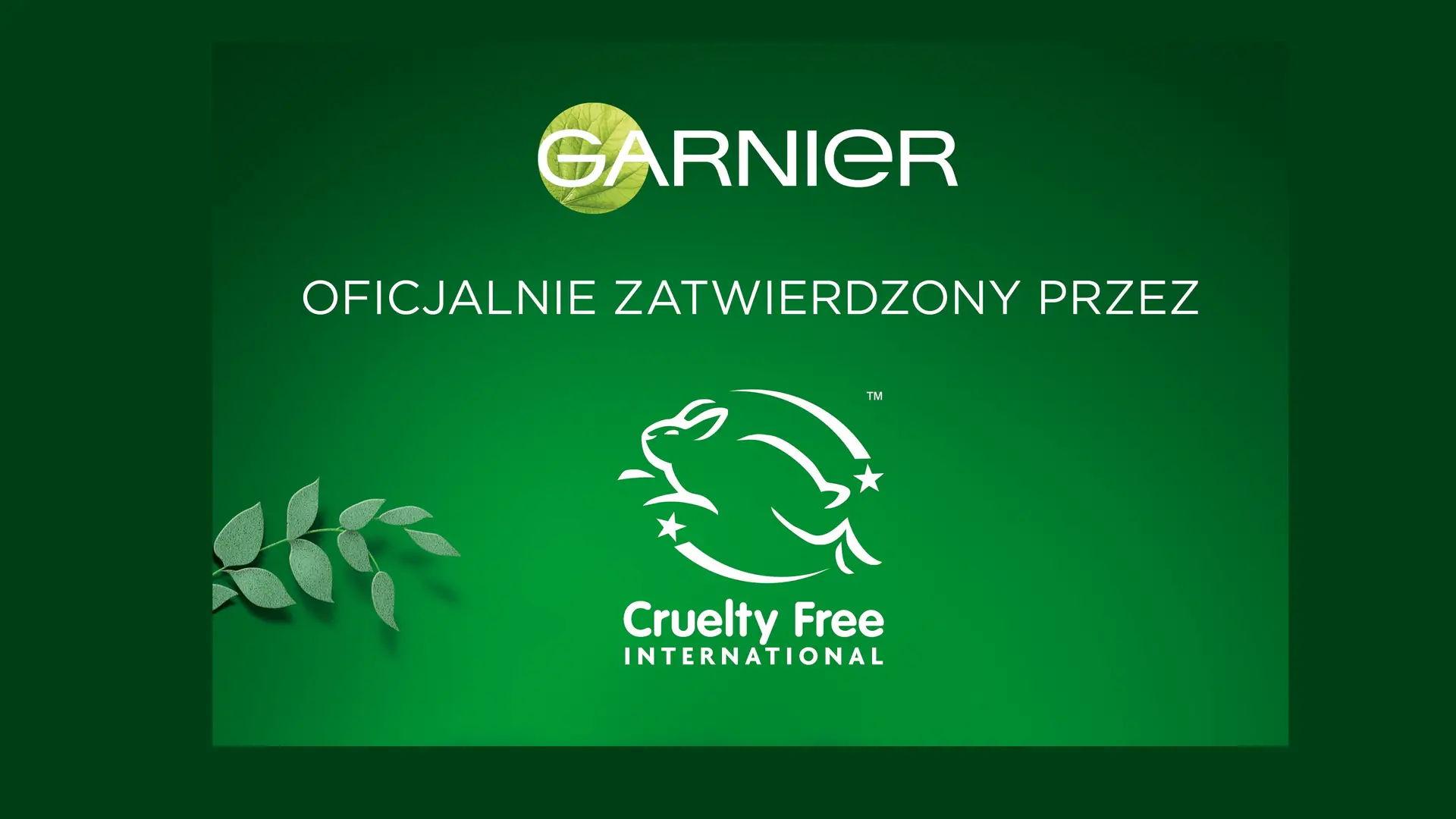 Marka Garnier jest oficjalnie certyfikowana przez Cruelty Free International