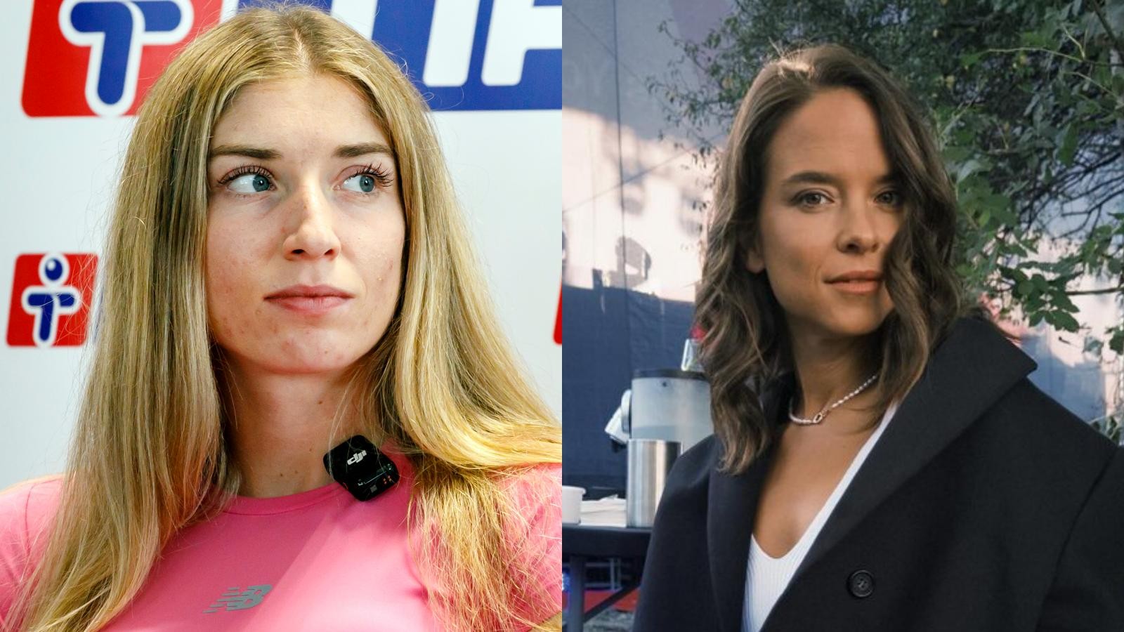 Slovenská atlétka Emma Zapletalová a herečka Kristína Svarinská.