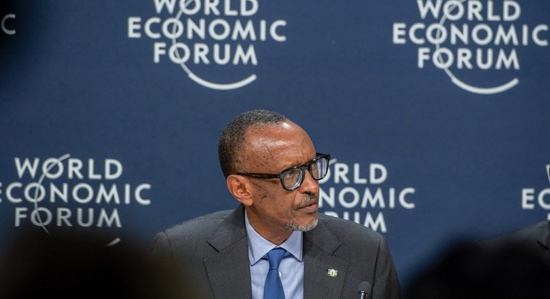 President Kagame at the 2022 WEF in Davos, Switzerland