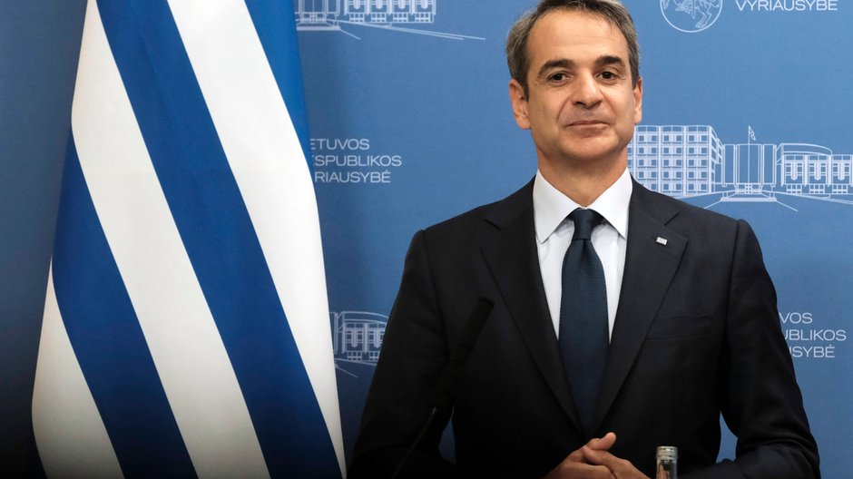 Premier Grecji Kiriakos Mitsotakis 