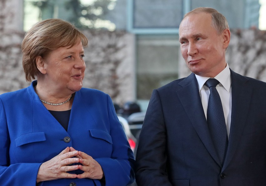 Angela Merkel i Vladimir Putin