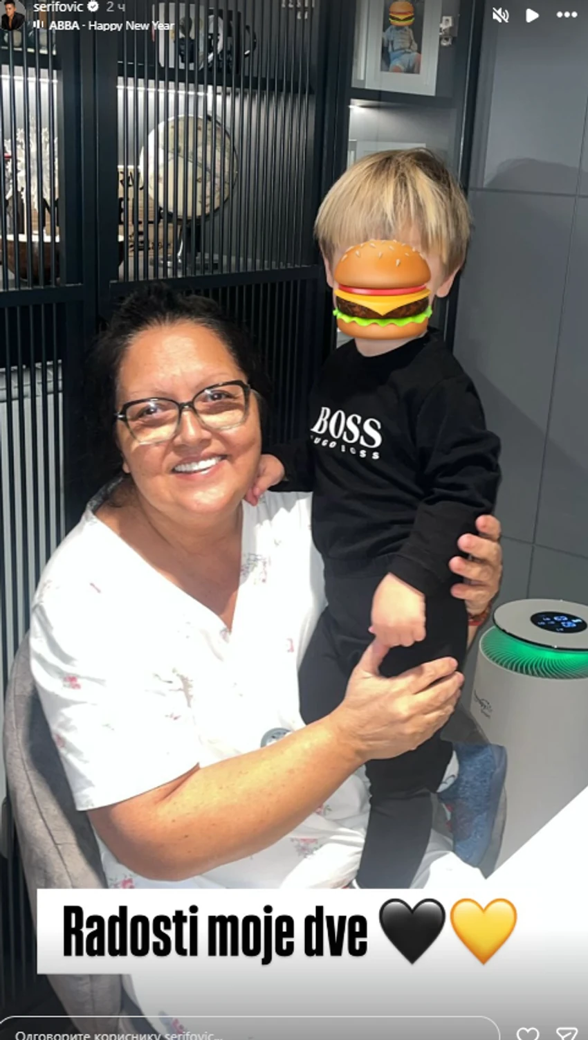 Verica Šerifović sa unukom Mariom 