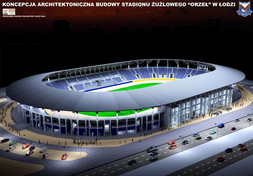 Tor żużlowy Orzeł Łódź w budowie. Stadion żużlowy otworzy Witold Skrzydlewski, a Hanna Zdanowska ma jechać na motorze