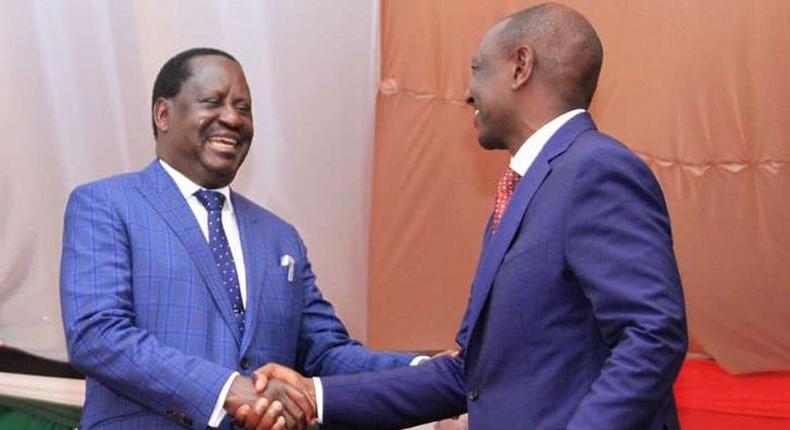 Deputy President William Ruto and ODM Party Leader Raila Odinga at a past event