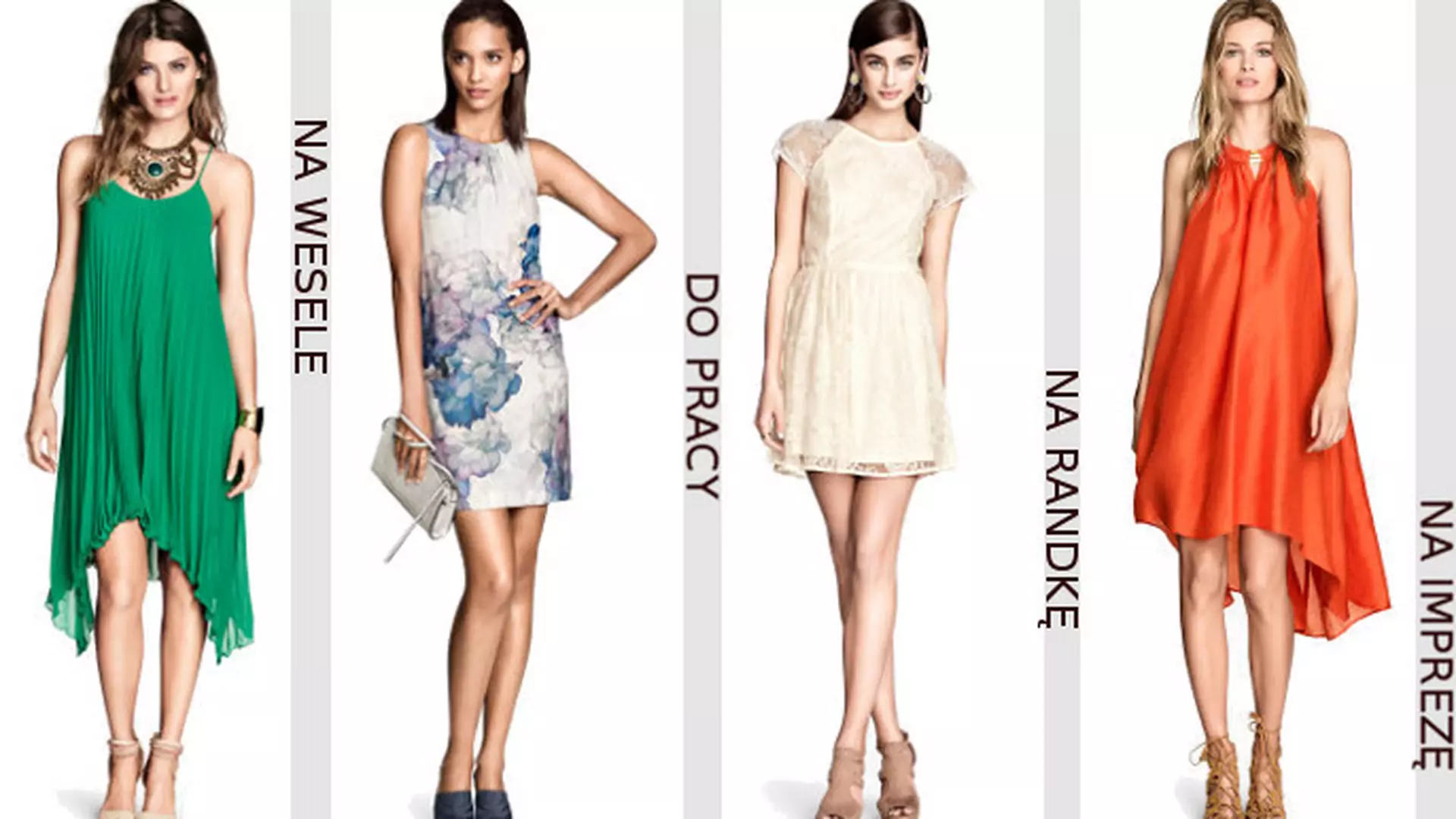 Wiosenne sukienki H&M do 100 zł w 5 stylizacjach na różne okazje